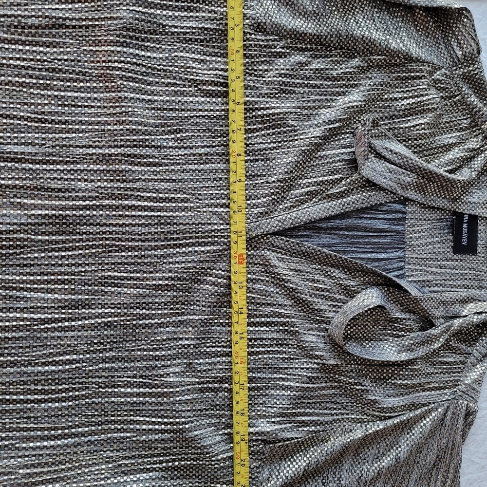 Anthropologie Metallic Textured Dress Size XL - Picture 9 of 13